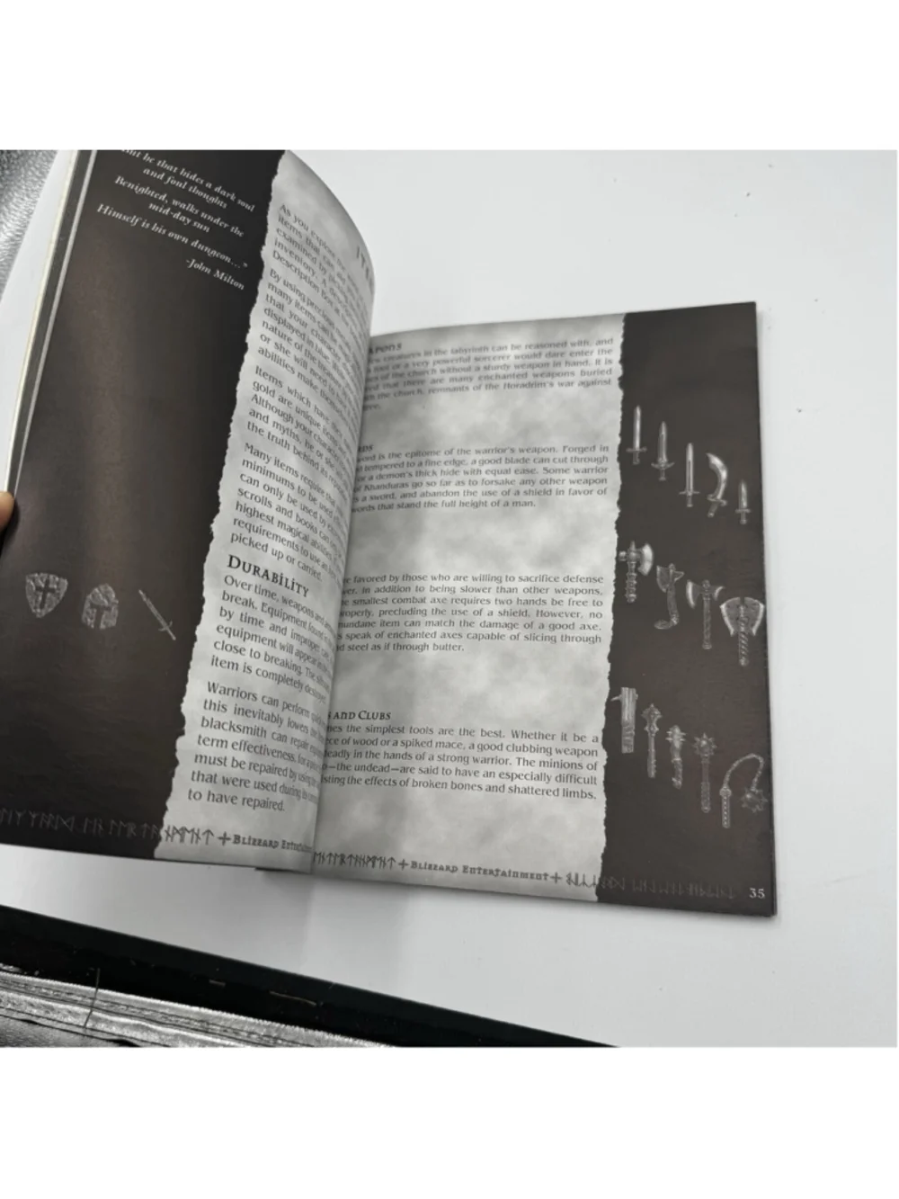 Diablo 1 Big Box Blizzard PC Game - Instruction Book MANUAL ONLY Vintage